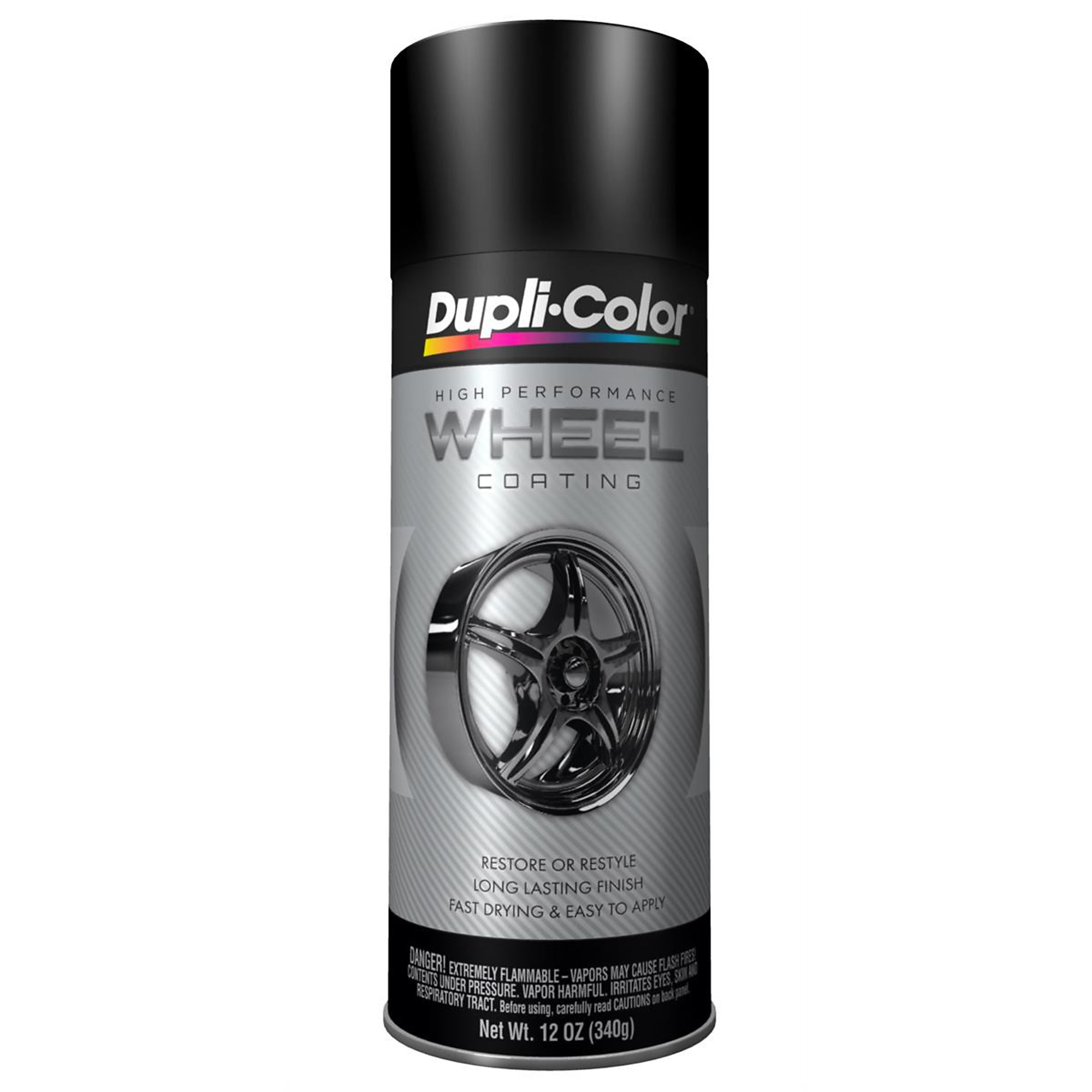 Krylon High Performance Black Spray Paint — Reflective Metallic Finish, Fast-Drying, Rugged Acrylic Enamel, Model# DUPHWP104